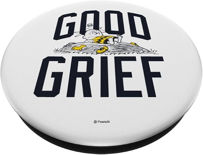 Peanuts Charlie Brown Good Grief PopSockets Adhesive PopGrip