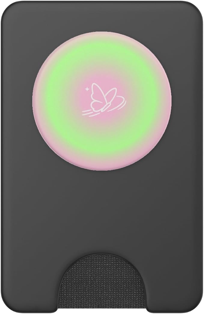 PopSockets Phone Grip - Aura Butterfly PopSockets PopWallet for MagSafe