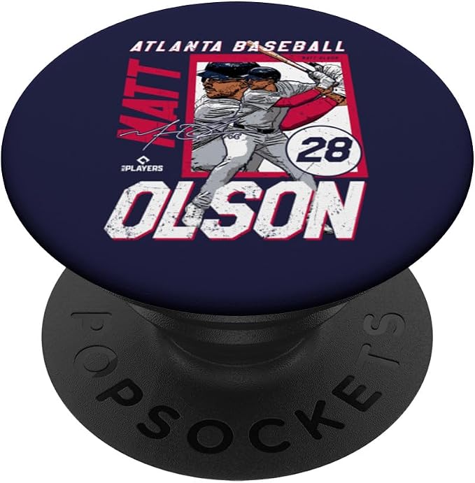 Matt Olson | Atlanta MLB Baseball Players| MLBMOL204M PopSockets PopGrip for MagSafe