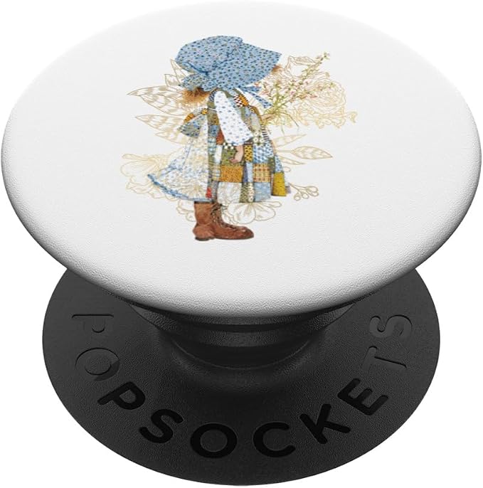 Holly Hobbie Classic Hat and Flowers PopSockets Adhesive PopGrip