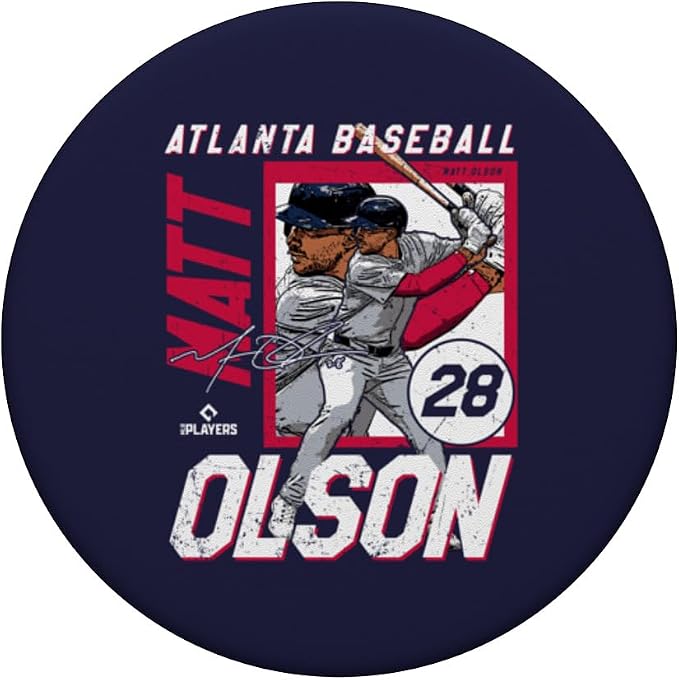 Matt Olson | Atlanta MLB Baseball Players| MLBMOL204M PopSockets PopGrip for MagSafe
