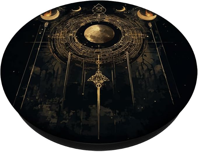 Wheel Of Hecate Moon Goddess Greek Goddess Greek Mythology PopSockets Adhesive PopGrip