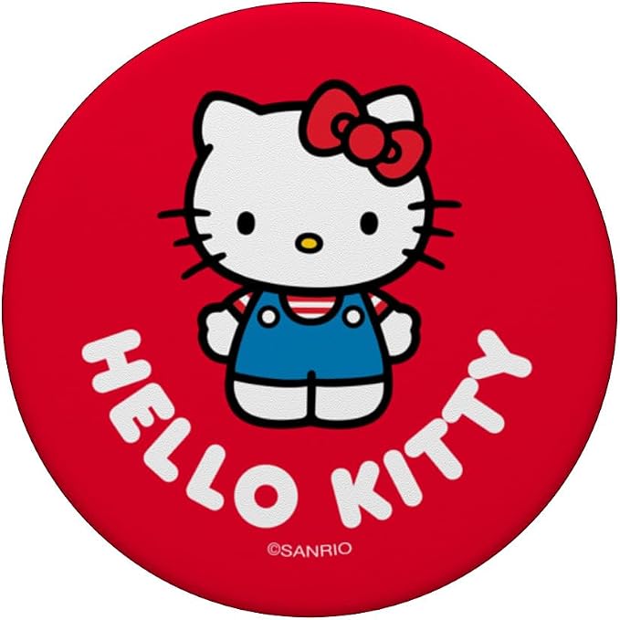 SANRIO Hello Kitty Character PopSocket Adhesive PopGrip for iPhone 11 Black