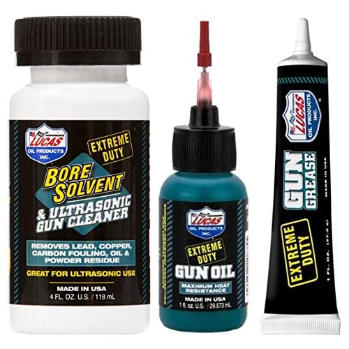 Lucas Extreme Duty 4oz Bore Solvent 10907 - Needle Oiler 10875 - Grease Tube 10889