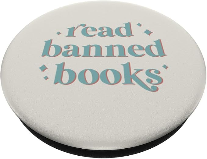 Read Banned Books - Vintage Retro Lettering PopSockets Standard PopGrip