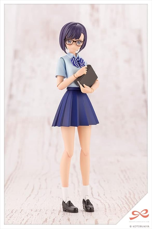 Kotobukiya Sousai Shojo Teien: Koyomi Takanashi (Ryobu High School Summer Clothes) Dreaming Style True Sapphire Plastic Model Kit, Multicolor, (JK026)