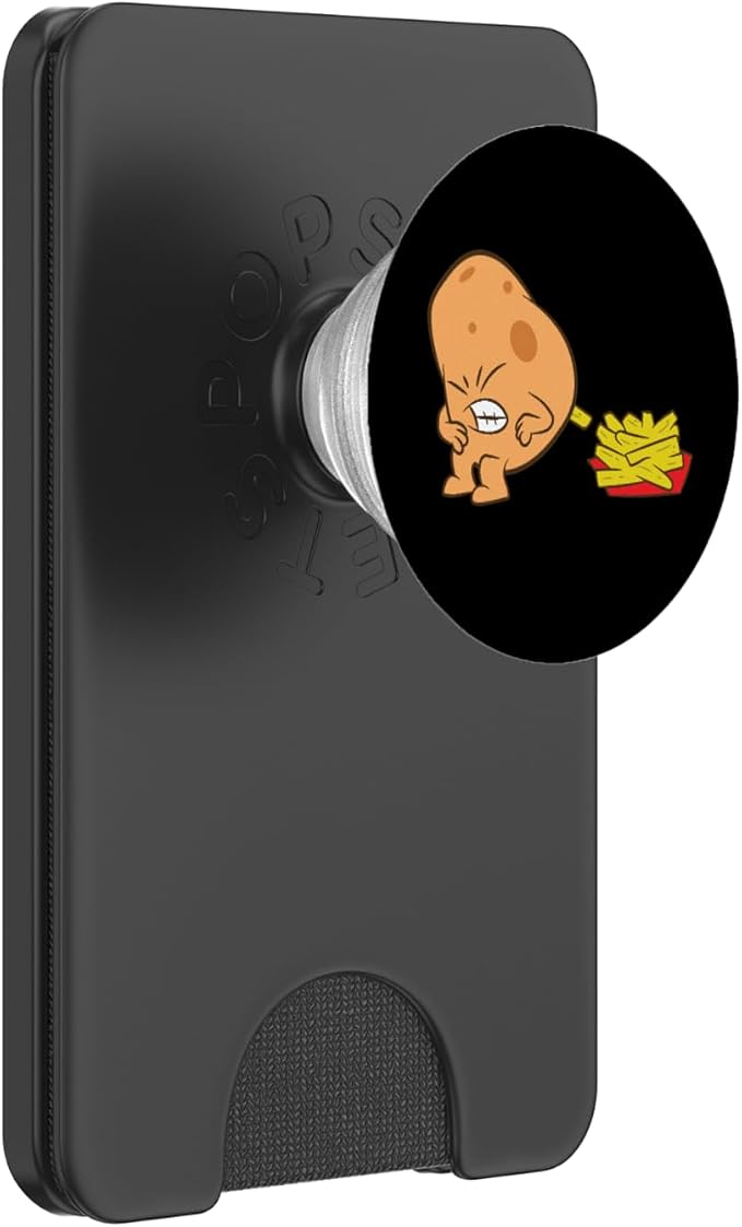 Funny Potato and French Fries PopSockets Adhesive PopGrip
