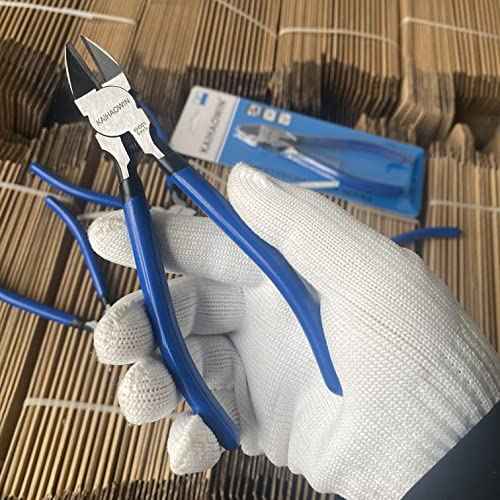 Wire Cutters 6 Pack, KAIHAOWIN 6 inch Dikes Small Wire Cutters Flush Cutters Wire Snips Clippers Diagonal Cutters Side Cutters Cutting Pliers for Crafting