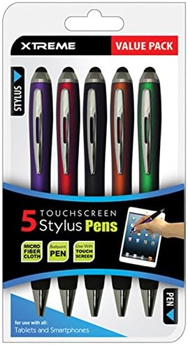 Xtreme Cables 88551 5 Pack Stylus Pen Combo