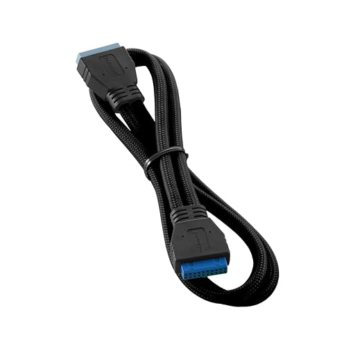 CableMod ModMesh Sleeved Internal USB 3.0 (Black 50cm)