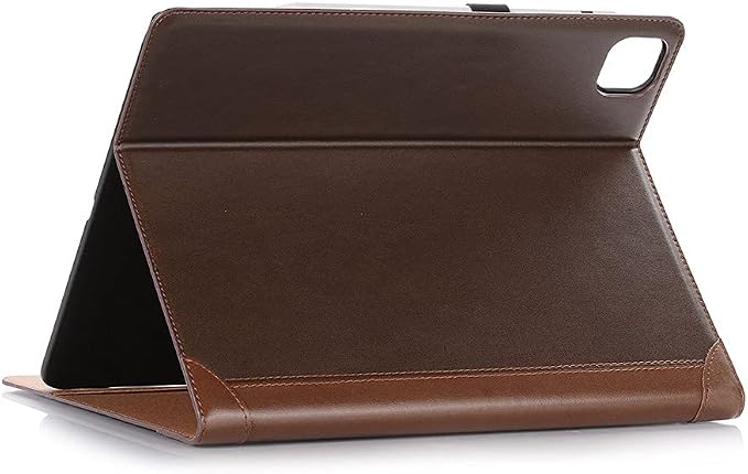 iPad Pro 13'' (M5 2025) (M4 2024) Case DMaos Vintage Book Synthetic Leather Stand Folio Smart Cover Auto Sleep/Wake Business Document Card Holder - Black
