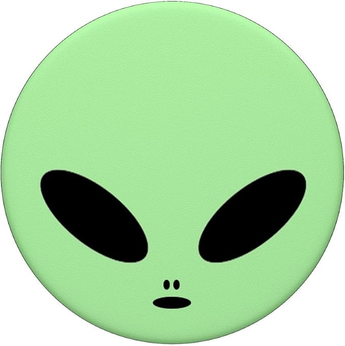 Hipster Alien Head - Cute Trendy Stay Weird UFO Mint Green PopSockets Adhesive PopGrip