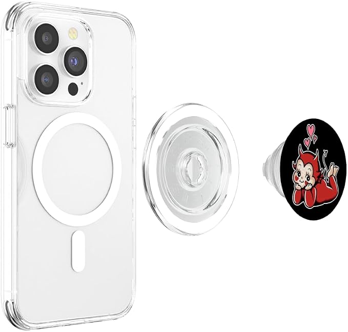 Kewpie Baby Devil Cupid Love Traditional Tattoo Flash PopSockets PopGrip for MagSafe