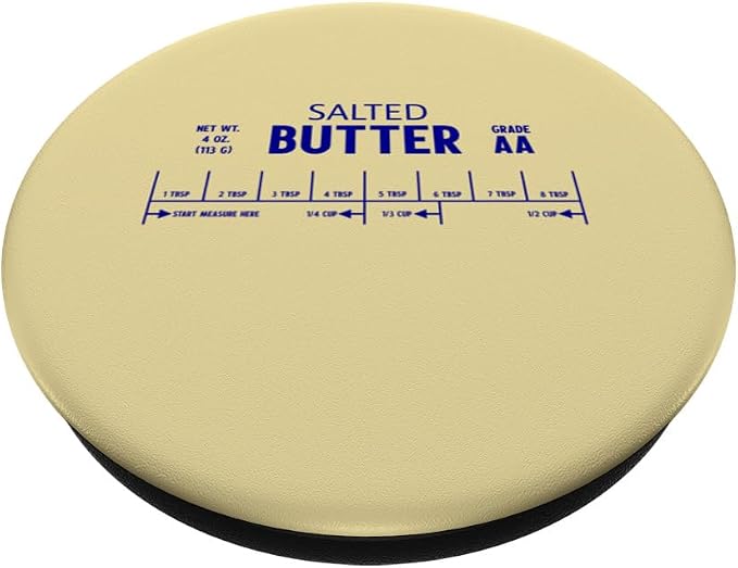 SALTED BUTTER STICK LABEL Funny Salty Foodie Baking Memes PopSockets MagSafe PopGrip for iPhone