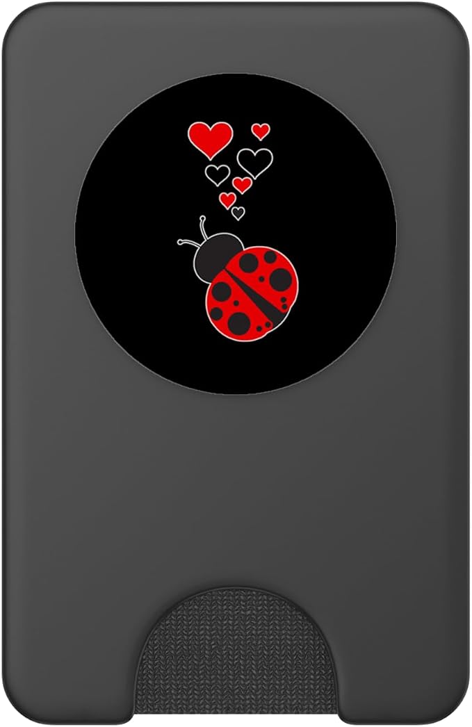 Cute Ladybug Hearts - I Love Ladybugs OK? PopSockets Adhesive PopGrip