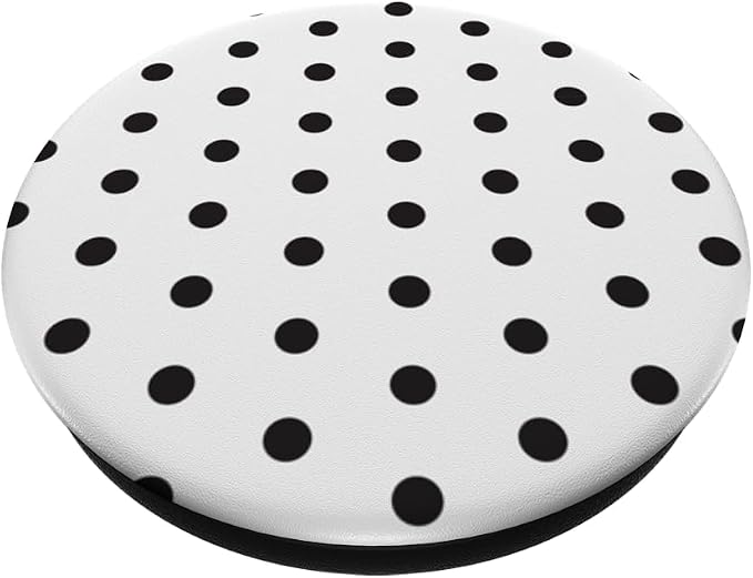 PopSockets Phone Grip - Black &amp White Polka Dots PopSockets PopWallet for MagSafe