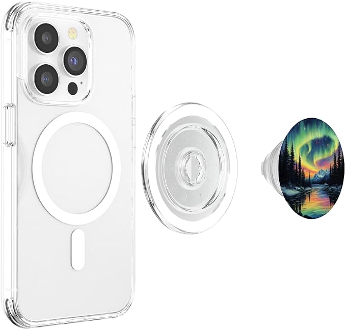 Aurora Borealis Dark Sky Nature Light Display PopSockets Adhesive PopGrip