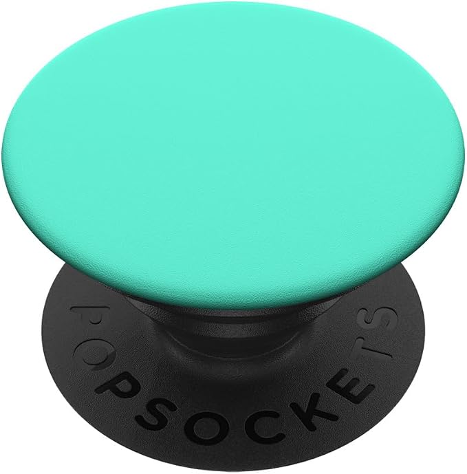 Aqua Teal Blue Solid Color Phone Grip PopSockets Adhesive PopGrip