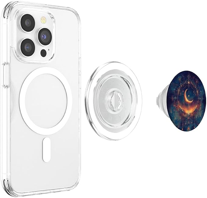 Mystical Moon Lover Astronomy Astrology Stargazer Celestial PopSockets Adhesive PopGrip