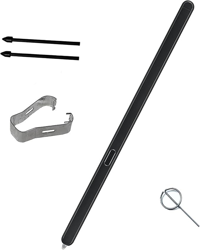Z Fold 6 S Pen Compatible with Samsung Galaxy Z Fold 6 Slim S Pen Z Fold6 Stylus Pen Fold Edition + 2 Tips + Eject Pin (Black)