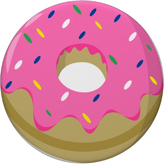 Pink Donut Pop Socket for Phone Cute PopSockets Jelly Donut PopSockets Adhesive PopGrip