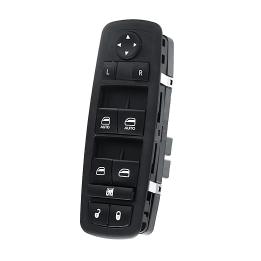 WUANGKI Master Power Window Control Switch | Front Driver Side | 11 Pins | Compatible with 2015-2017 Chrysler 200 | 2011-2019 Dodge Charger | 2016-2018 Ram 1500 2500 3500 4500 5500 | OE 68139805AB