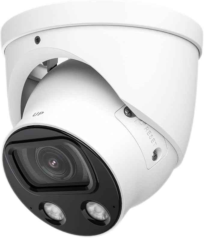 EmpireTech IPC-Color4K-T 4K Full-Color Ultra Low Light 8MP 1/1.2" CMOS Smart AI Starlight Turret IP Camera,Build-in Warm LED, Built-in Mic,Motion Detection,PoE and ePoE,IPC-Color4K-T 3.6mm White