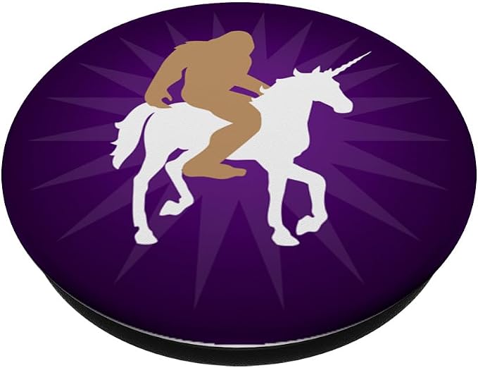 Bigfoot Unicorn Purple Ombre PopSockets Adhesive PopGrip