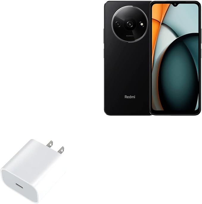 BoxWave Charger Compatible with Xiaomi Redmi A3 Pro - PD GAN miniCube (30W) 30W Tiny PD GAN Type-C Wall Charger - Winter White