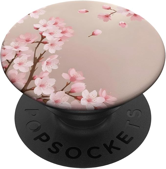 Sakura Pink Cherry Blossom Flowers PopSockets Adhesive PopGrip