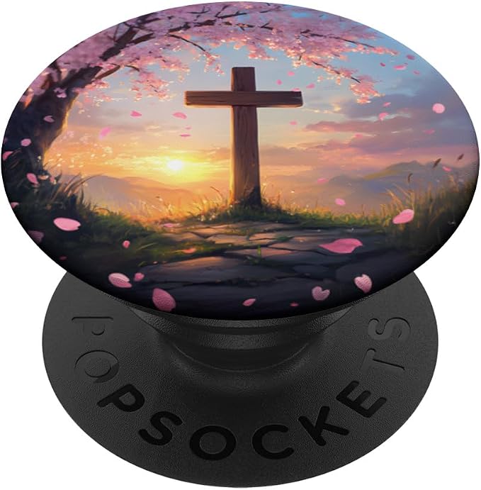 Christian Cross PopSockets PopGrip for MagSafe
