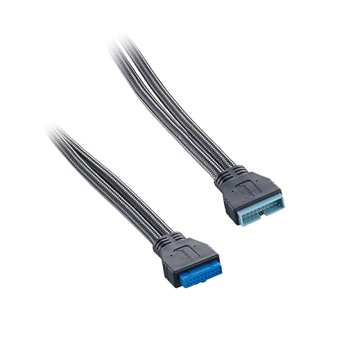 CableMod ModMesh Sleeved Internal USB 3.0 (Black 50cm)