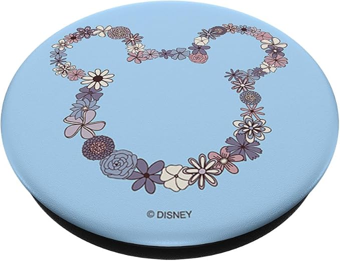 Disney Mickey Mouse Ears Floral Outline PopSockets Adhesive PopGrip