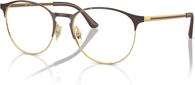 Ray-Ban Unisex Rx6375 Round Prescription Eyeglass Frames