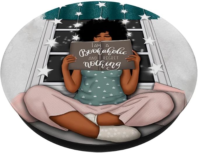 Book Accessoiries For Librarian &amp Teacher Reading Pattern PopSockets Adhesive PopGrip