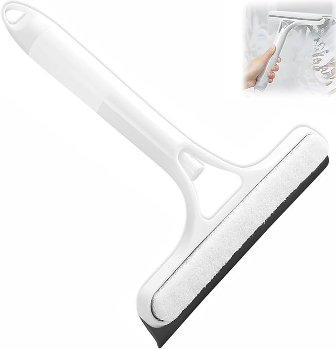 3 in 1 Window Cleaning Scraper,3 in 1 Spray Squeegee,2025 All-Purpose Window Squeegee with Sprayer for Windows,Mirrors,Car Glass,Kitchen,Home(White)