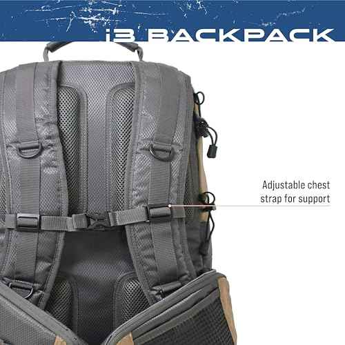 Frogg Toggs i3 Fishing Backpack, Tackle Storage, Includes 3-3600 Bait Trays