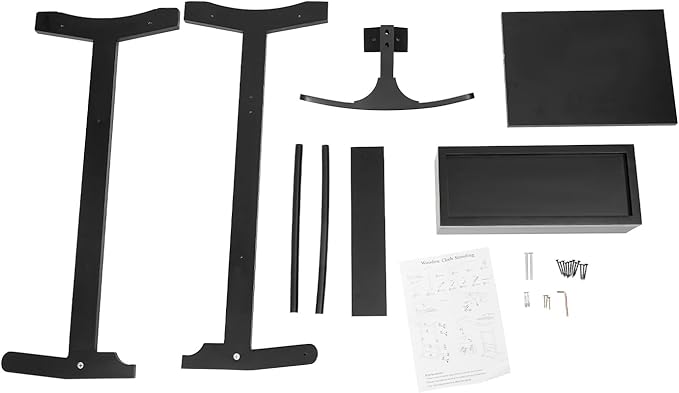 Valet Stand with Drawer and Top Tray, Wood Mens Suit Valet Stand with Wood Base, Freestanding Clothes Valet Stand with Hanger, Storage Organizer for Entryway Office Living Room (D, Black)