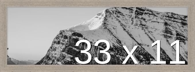 Frame It Easy 33 x 11 Rustic Gray Wood Frame (Derby)