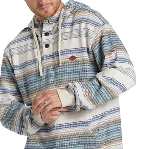 Billabong mens Rancho Henley Pullover Hooded Flannel