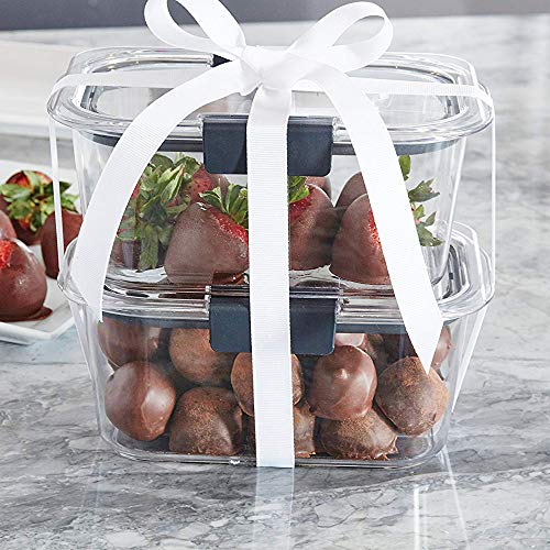 Rubbermaid Brilliance Food Storage Container, Medium Deep, 4.7 Cup, Clear 2024349 - size: 4.7 Cup