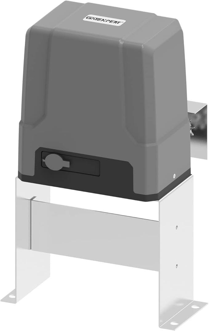 GATEXPERT Fast Automatic Sliding Gate Opener Kit Driveway Security Gate Operator Kit with Infrared Photocell Sensor for Sliding Gates up to 1800 pounds or 39feet GT1800DC-GREY-NEW