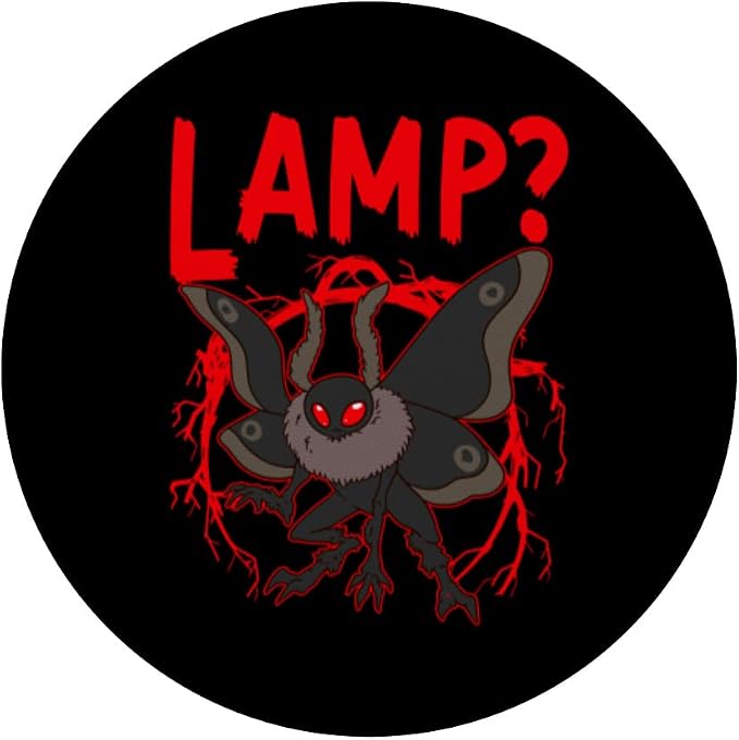 Mothman Cryptid Folklore Lamp? PopSockets Adhesive PopGrip
