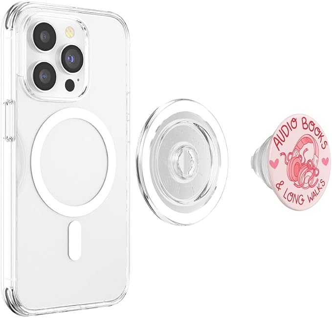 PopSockets Phone Grip &amp Stand - Audiobooks &amp Long Walks PopSockets PopGrip for MagSafe