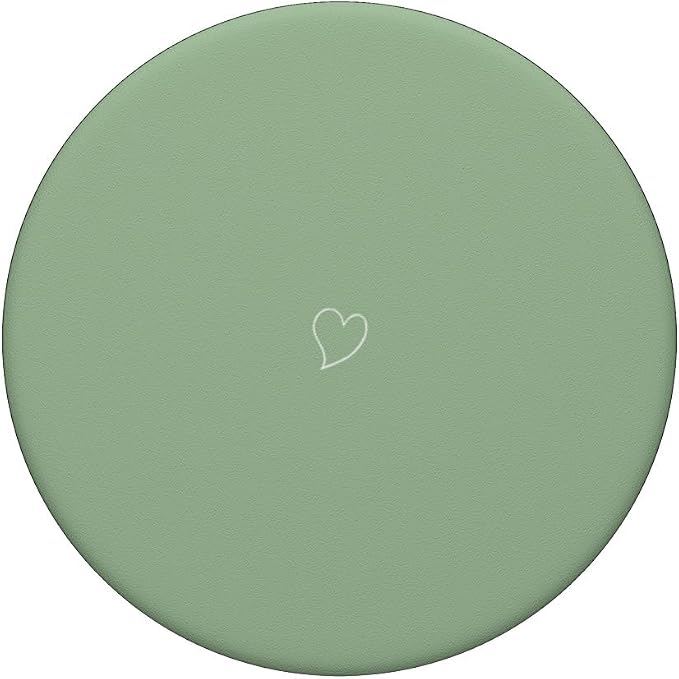 Cute Heart Love Matcha Green PopSockets Adhesive PopGrip
