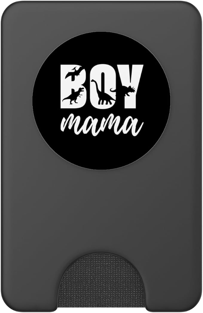Boy Mama Saurus Mom Mommy Dinosaur Dino Trex Mother Women PopSockets Adhesive PopGrip