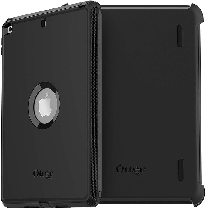 OtterBox Defender Series Case for iPad 7th 8th &amp 9th Gen (10.2 Display - 2019 2020 &amp 2021 Version) - Non-Retail/Ships in Polybag - Black Rugged Durable Multi-Layer Protection