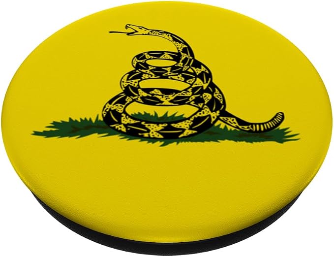 Gadsden Flag Coiled Rattlesnake PopSockets Adhesive PopGrip