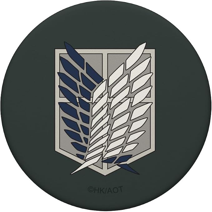 Attack on Titan Survey Corps Emblem Military Green Anime PopSockets PopWallet for MagSafe
