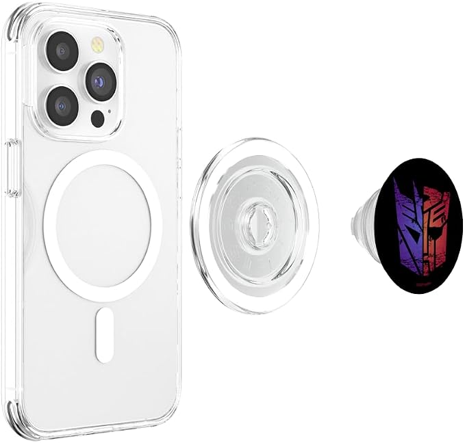 Transformers Autobots And Decepticons Split Color Mask PopSockets Adhesive PopGrip